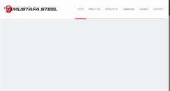 Desktop Screenshot of mustafasteel.com